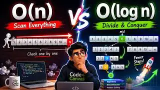 Linear Search vs Binary Search Explained Visually (with Code)