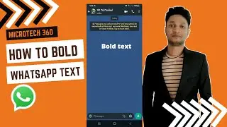 How to bold whatsapp text | How to send bold text in whatsapp message