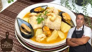 🥔 Patatas guisadas con pescado y marisco🦐 ESPECTACULARES y muy fáciles de hacer😍