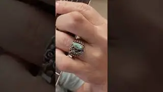 Royston Turquoise Ring. Native American Handmade Jewelry