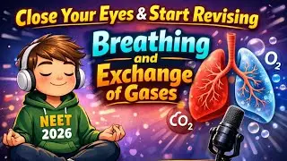 Breathing and exchange of gases🫁 in just 5 min 💀📈.podcast revision series ❗📈 #neet2026 #class11