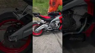 APRILIA TUONO/RS660 AUSTIN RACING EXHAUST SOUND WITHOUT DB KILLER #tuono660 #rs660  #austinracing