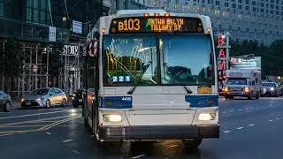 ⁴ᴷ MTA Bus: 2009 Daimler Orion VII NG 4416 on the B103 (JFK Depot)