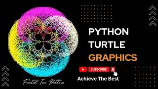 Tree Pattern by Python Turtle Graphics || VS Code || #python #pythonprogramming #turtle