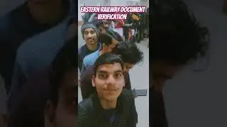 Eastern railway document verification ❤️31/01/2024❤️#railway #train #travel #apprenticeships #howrah