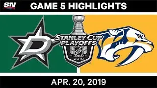 NHL Highlights | Stars vs. Predators, Game 5 &ndash; April 20, 2019