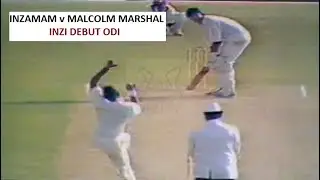 Debutant INZAMAM vs Great MALCOLM MARSHALL | Facing without a Helmet | West Indies v Pakistan | 1990