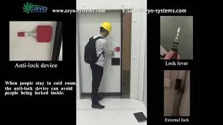 Anti-lock device of sliding door for cold room