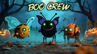 Spooky Bug Animal Sounds Song 🎃🐜🦗 | Spooky Insect Band | Halloween Animals for Kids 👻