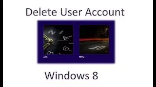 Delete user account in windows 8 Urdu