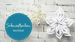 DIY Deko: Schneeflocke basteln
