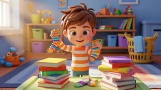 Clean Up Your Toys Song for Kids | Good Habits, Tidy Up, Nursery Rhymes & Baby Songs 🧸🧹🎶