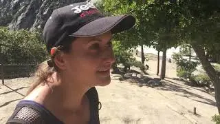2019 July - Yosemite - top of Bridalveil falls hike