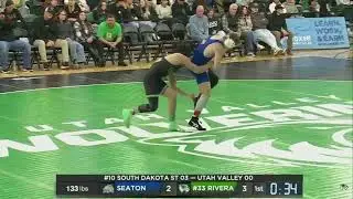 Geronimo Rivera vs. Cale Seaton (133lbs) FULL MATCH | 2025-26 Big 12 Wrestling