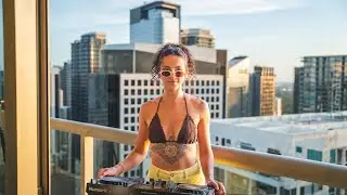 Miami Sunset Balcony DJ Set | Indie Dance & Melodic Techno Mix Overlooking Skyline | ANEYA ROSE