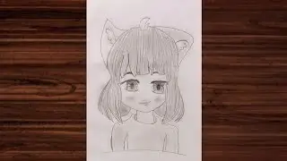How to make anime girl sketch step by step/very easy/#animegirl#sketch#stepbystep#youtubevideo 
