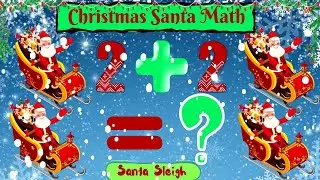 Christmas Santa Sleigh Math for Toddler/Kindergarten #kids #learning #maths #education #christmas