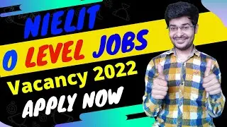 Nielit 2022 O Level Jobs Vacancy || O Level Nielit Jobs || O Level Government Jobs