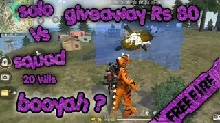 solo vs squad 😇😇 can i do booyah?
