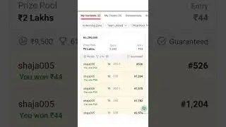 Dream 11 Winning Proof Tamil l winning Proof Tamil l small league #shorts