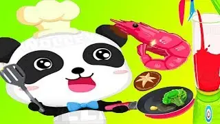 Baby Panda Chef & Choose The Vegetables & Use The Kitchen Making Juice Game for Kids, BabyBus