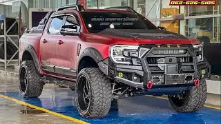 Red Wrap Ford Ranger Raptor Stromtrak 4x4 Victor Body Kit Design Off Road Decoration Thailand Review