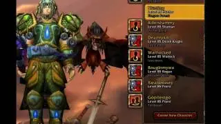 9 level 85s in world of warcraft with cataclyssm epics