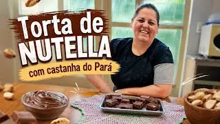 Torta de Nutella com castanha do Par&aacute;
