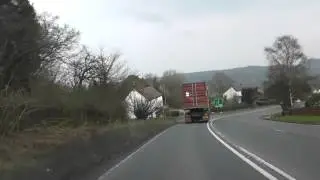 Driving On The A4103 From Newtown, Herefordshire To Worcester, Worcestershire, England