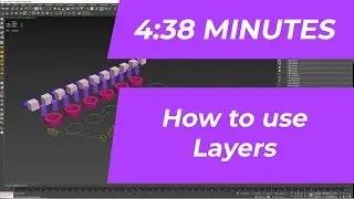 How to use Layers inside 3D Max - #3dmax #3dtutorial #learn3d #layers