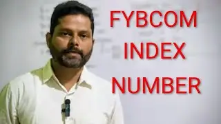 INDEX NUMBER  F.Y.B.COM MATHS