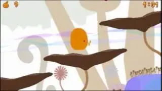 Locoroco World 1 Level 5 - all fruits and pickories - Sony PSP - DVDfeverGames - song gameplay theme