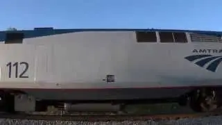 HD Amtrak 112 leads Amtrak Crescent #20 in Temple, GA