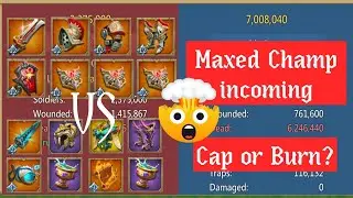 Maxed Champ vs My Rally Trap No Counter Still Capped or Burn? | Lords Mobile #lordsmobile #igg