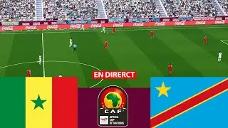 [EN DIRECT] Sénégal vs RD Congo⚽ Coupe d'Afrique CAF 2025 Match complet - Simulation de jeu vidéo