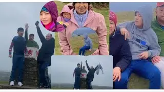 Family walking to Pen Y Crug in Brecon beacon 🥰