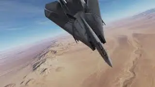 DCS F-14B Flat Spin Recovery (Oculus Rift VR)