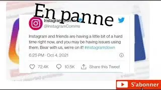 panne Instagram et Facebook !?