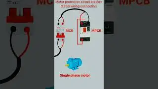 MPCB Wiring Connection Diagram #Motor protection circuit breaker