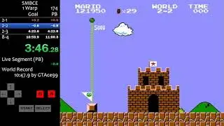 Super Mario Bros. 1 Warp in 10:56.519 by TheRudyyy