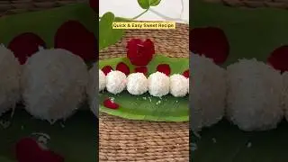 தேங்காய் லட்டு |2 Minutes Coconut Ladoo | Fireless Laddu Recipe | Only 3 Ingredients #justchillies