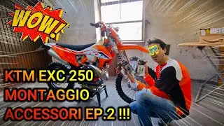 KTM EXC 250 2023 - ACCESSORI EP.2 - MONTAGGIO FRECCE A LED - DIY -  🇮🇹