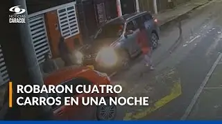 Robos de carros en Bogot&aacute;: videos muestran c&oacute;mo oper&oacute; la banda en una noche