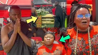 Sad😭Rev Obofour & Wife nearly c0llapsed seeing her De@d mum body @final funeral rite