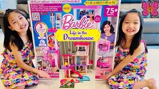 Barbie Dreamhouse 2021 Unboxing & Assembly | KK Sisters