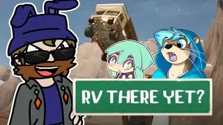 Back in the RV There yet with @SomebunnyDumpSter and @PeepingOtter