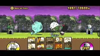 Battle Cats: Zero Legends 3-24-4 : Sleeping Chasm (1 & 4 Crowns Stars ): Snores and Prayers