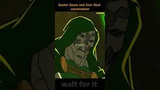 Doctor Doom and Iron Skull conversation 😯 #doctordoom #marvel #cartoon #ironman #blackwidow