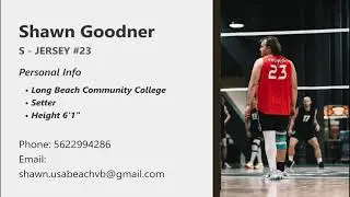 Shawn Goodner // Sept Progression // Sophomore // #23 Setter