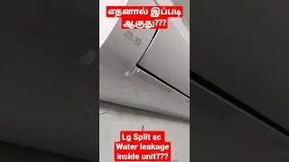 Split ac water drop in indoor unit #splitac #summer #howto #howtomake
